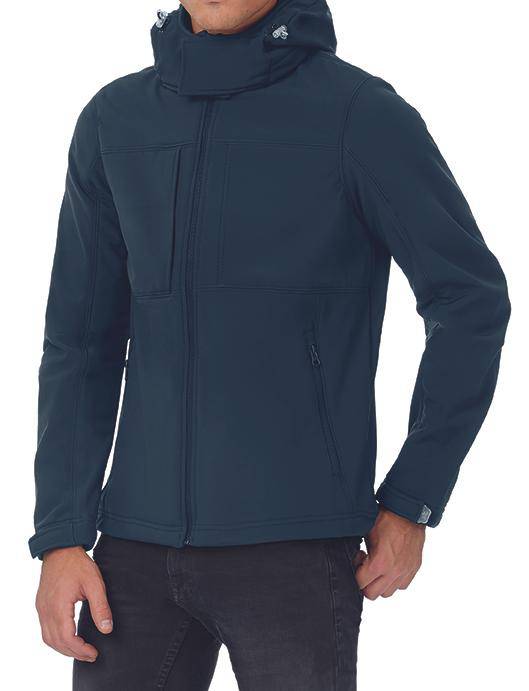 Epic Label Blousons B&C Jm950 Hooded Softshell / Pour Homme