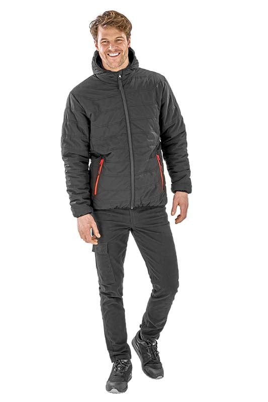 Epic Label Blousons Result Genuine Recycled Rt240 Veste Matelassée D’Hiver Recyclé Black Compass