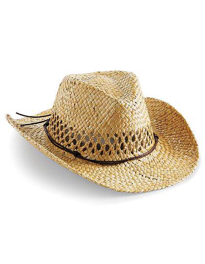 Epic Label Chapeaux Beechfield B735 Chapeau De Cowboy En Paille