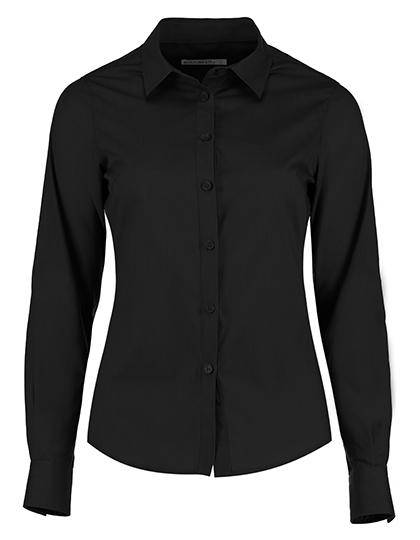 Epic Label Chemises Kustom Kit Kk242 Pour Femmes Tailored Fit Poplin Shirt Long Sleeve