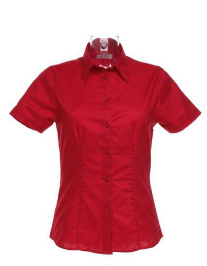 Epic Label Chemises Kustom Kit Kk360 Pour Femmes Tailored Fit Workwear Oxford Shirt Short Sleeve