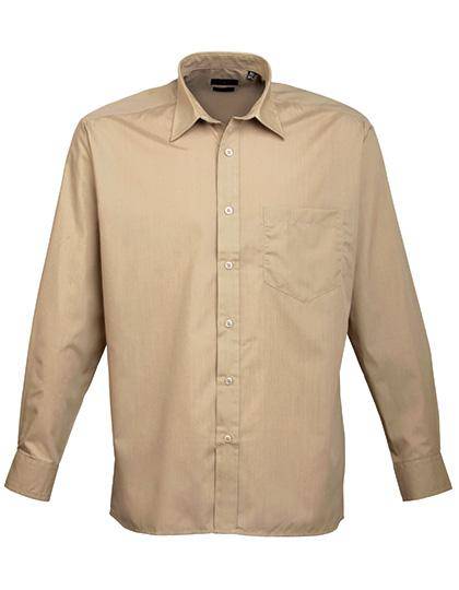 Epic Label Chemises Premier Workwear Pr200 Pour Homme´S Poplin Long Sleeve Shirt