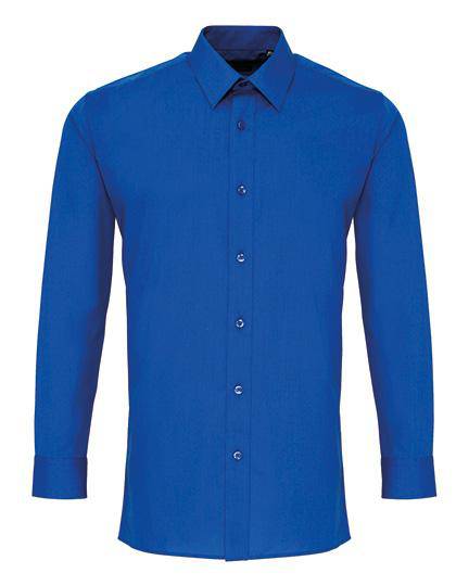 Epic Label Chemises Premier Workwear Pr204 Pour Hommes Long Sleeve Fitted Poplin Shirt