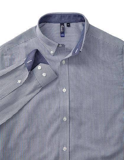 Epic Label Chemises Premier Workwear Pr238 Pour Hommes Cotton Rich Oxford Stripes Shirt