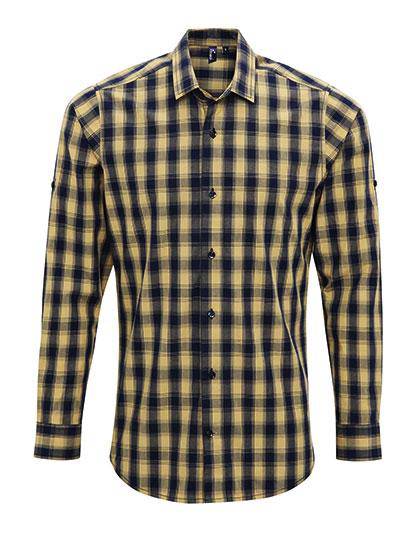 Epic Label Chemises Premier Workwear Pr250 Pour Hommes Mulligan Check Cotton Long Sleeve Shirt