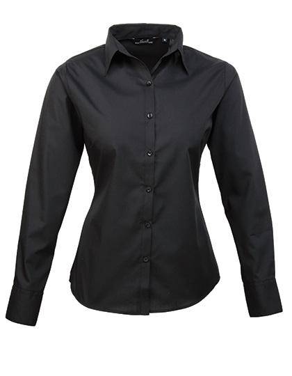 Epic Label Chemises Premier Workwear Pr300 Ladies` Poplin Long Sleeve Blouse