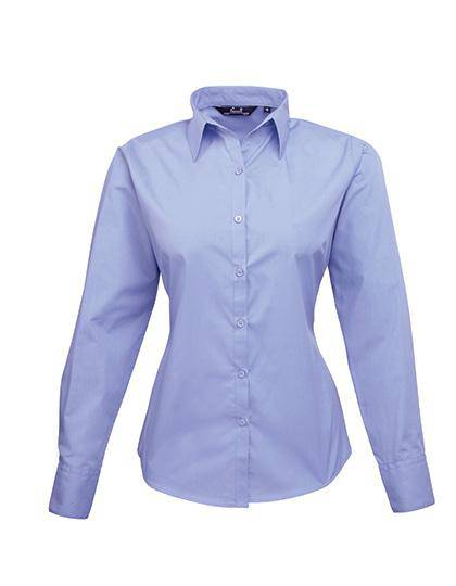 Epic Label Chemises Premier Workwear Pr300 Ladies` Poplin Long Sleeve Blouse