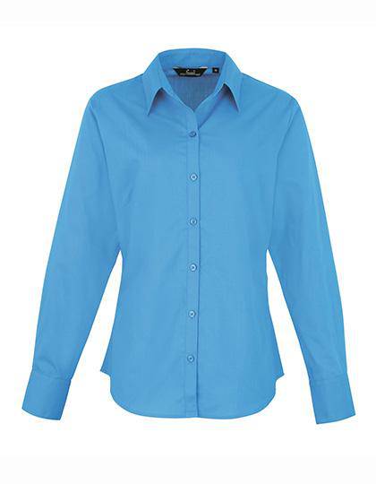 Epic Label Chemises Premier Workwear Pr300 Ladies` Poplin Long Sleeve Blouse