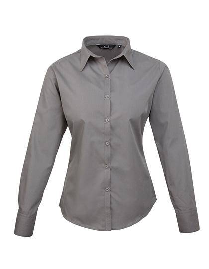 Epic Label Chemises Premier Workwear Pr300 Ladies` Poplin Long Sleeve Blouse