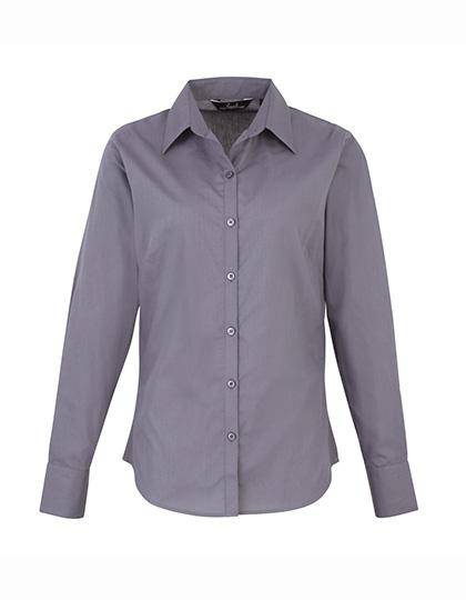 Epic Label Chemises Premier Workwear Pr300 Ladies` Poplin Long Sleeve Blouse