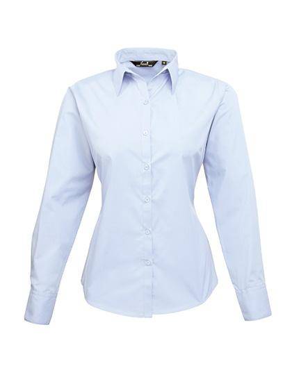 Epic Label Chemises Premier Workwear Pr300 Ladies` Poplin Long Sleeve Blouse