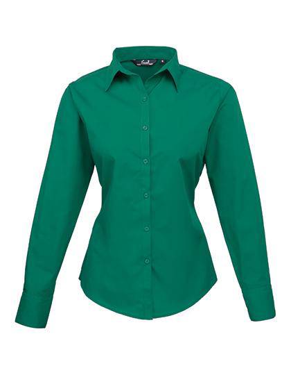 Epic Label Chemises Premier Workwear Pr300 Ladies` Poplin Long Sleeve Blouse