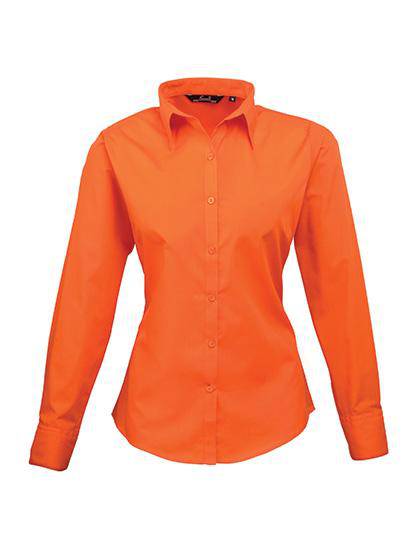 Epic Label Chemises Premier Workwear Pr300 Ladies` Poplin Long Sleeve Blouse