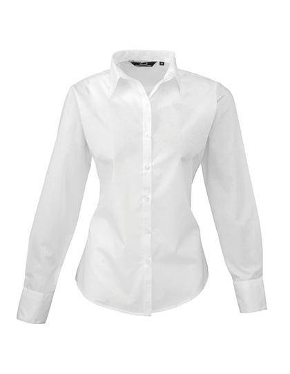 Epic Label Chemises Premier Workwear Pr300 Ladies` Poplin Long Sleeve Blouse