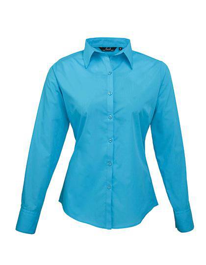 Epic Label Chemises Premier Workwear Pr300 Ladies` Poplin Long Sleeve Blouse