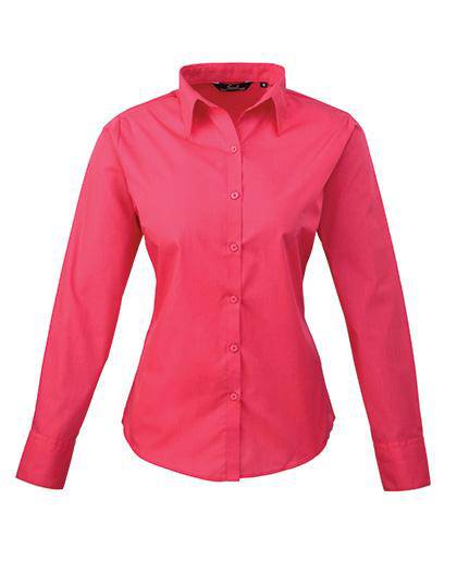 Epic Label Chemises Premier Workwear Pr300 Ladies` Poplin Long Sleeve Blouse