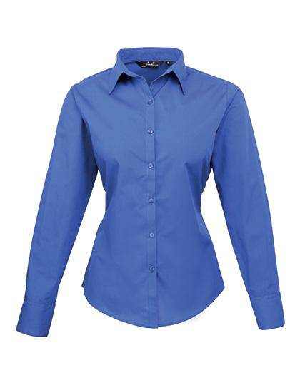 Epic Label Chemises Premier Workwear Pr300 Ladies` Poplin Long Sleeve Blouse