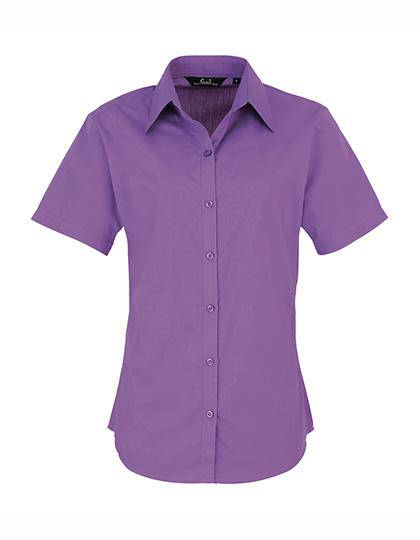 Epic Label Chemises Premier Workwear Pr302 Ladies` Poplin Short Sleeve Blouse