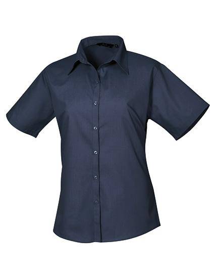 Epic Label Chemises Premier Workwear Pr302 Ladies` Poplin Short Sleeve Blouse