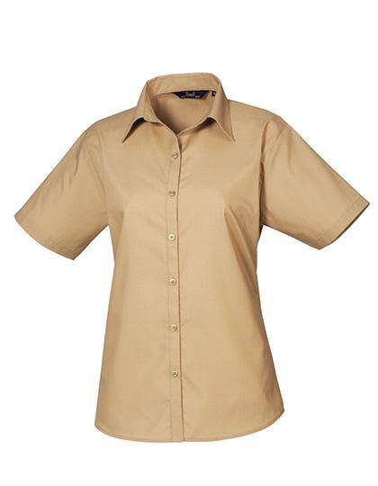 Epic Label Chemises Premier Workwear Pr302 Ladies` Poplin Short Sleeve Blouse