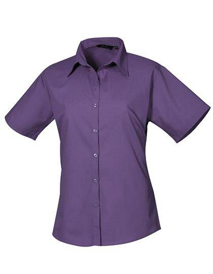 Epic Label Chemises Premier Workwear Pr302 Ladies` Poplin Short Sleeve Blouse