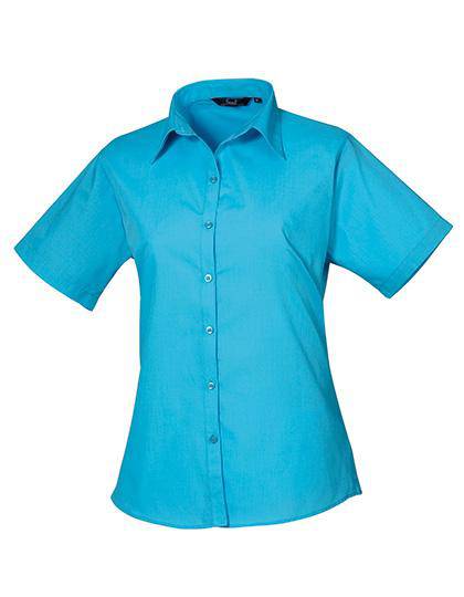 Epic Label Chemises Premier Workwear Pr302 Ladies` Poplin Short Sleeve Blouse