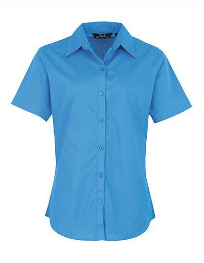 Epic Label Chemises Premier Workwear Pr302 Ladies` Poplin Short Sleeve Blouse