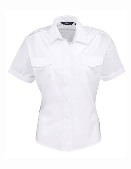 Epic Label Chemises Premier Workwear Pr312 Ladies` Short Sleeve Pilot Shirt