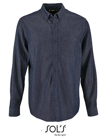 Epic Label Chemises Sol´S 02100 Chemise En Denim Pour Homme