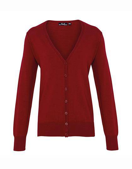 Epic Label Gilets Premier Workwear Pr697 Ladies` Button Through Knitted Cardigan