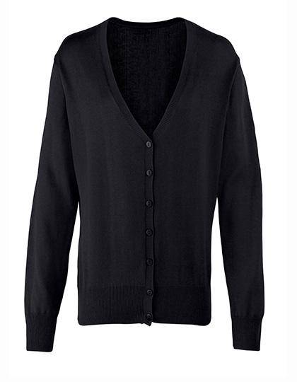 Epic Label Gilets Premier Workwear Pr697 Ladies` Button Through Knitted Cardigan