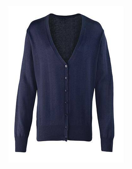 Epic Label Gilets Premier Workwear Pr697 Ladies` Button Through Knitted Cardigan