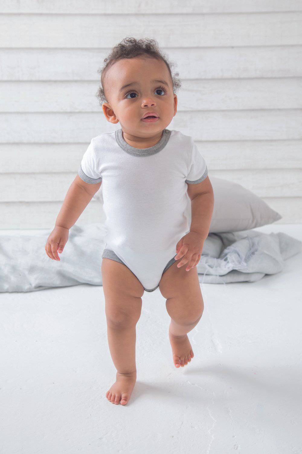 Epic Label Grenouillères bébés Bébé Ringer Bodysuit Bodies & pyjamas bébé Babybugz BZ19