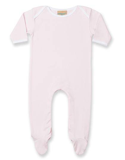 Epic Label Grenouillères & pyjamas Larkwood Lw053 Contrast Long Sleeved Sleepsuit