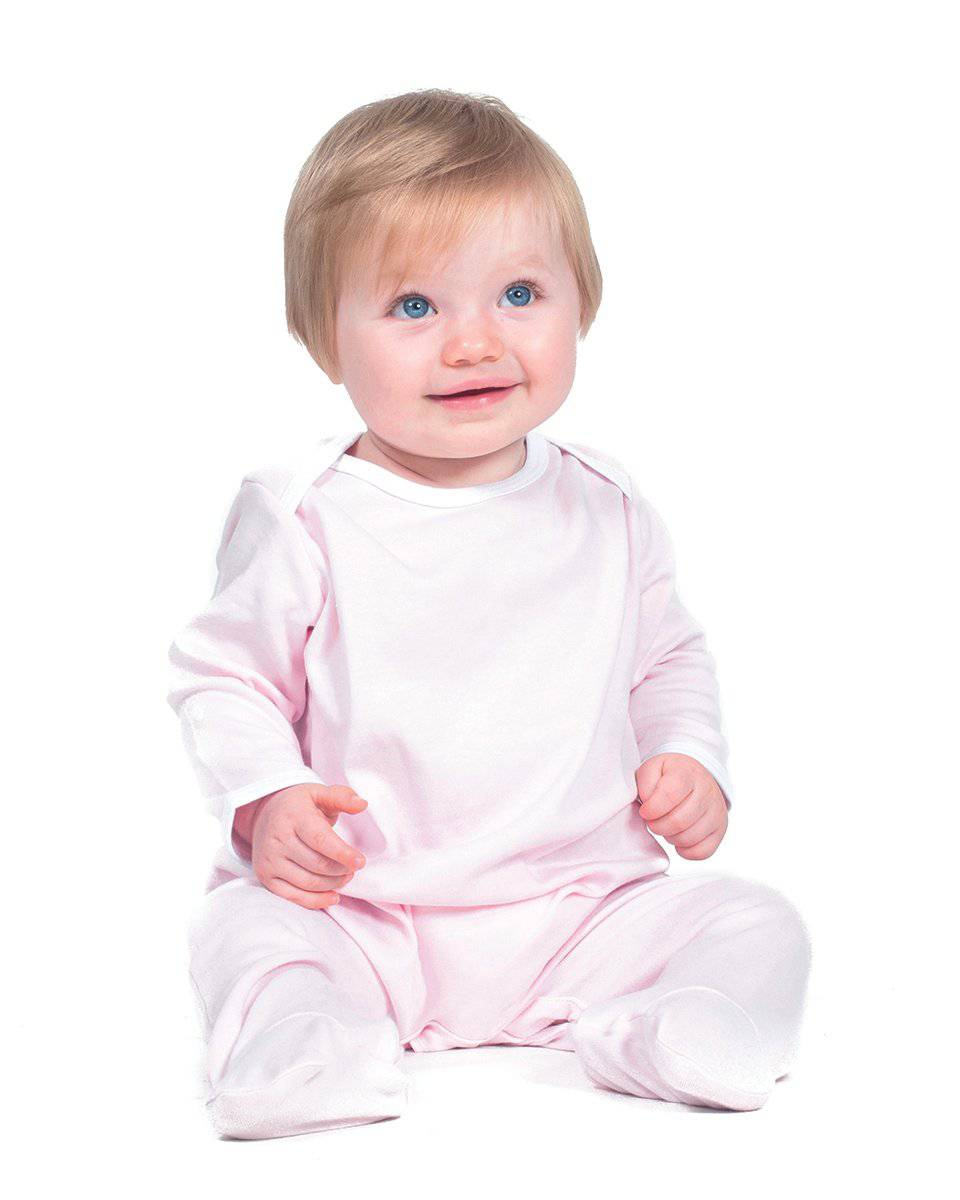 Epic Label Grenouillères & pyjamas Larkwood Lw053 Contrast Long Sleeved Sleepsuit