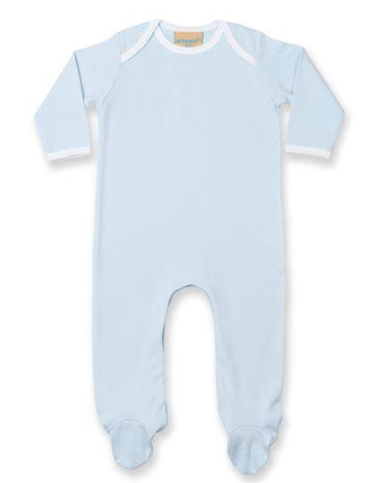 Epic Label Grenouillères & pyjamas Larkwood Lw053 Contrast Long Sleeved Sleepsuit