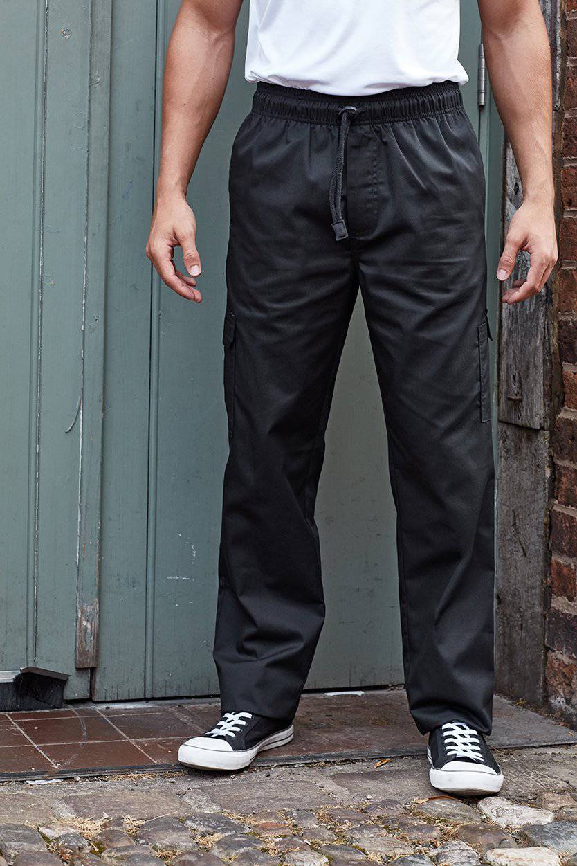 Epic Label Pantalons Premier Workwear Pr555 Essential Chefs Cargo Pocket Trousers