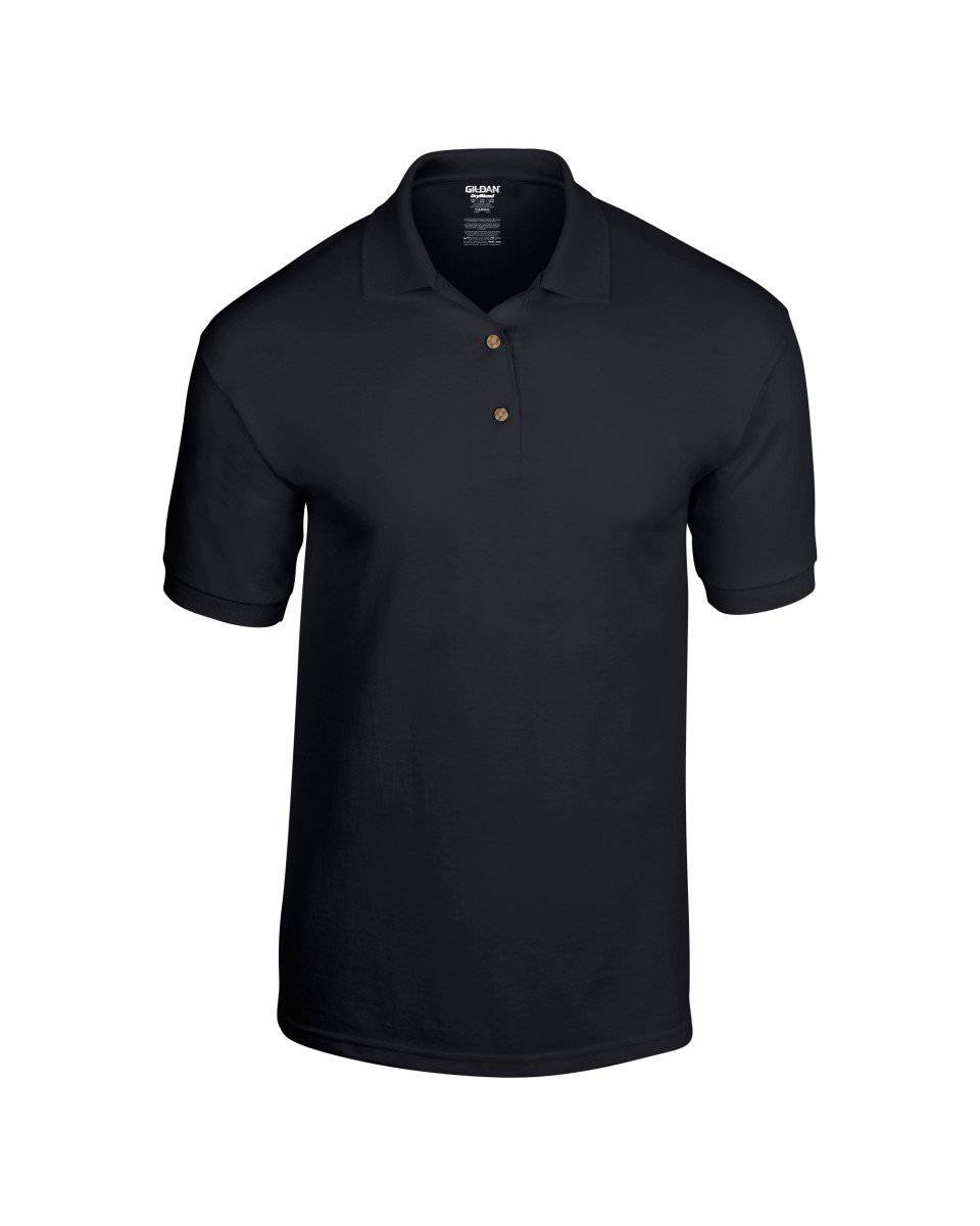 Essentials – Polo en piqué de coton pour homme, coupe régulière,  noir, taille XXL : : Mode