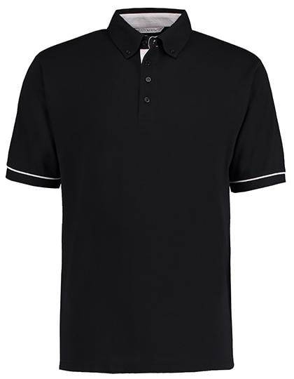 Epic Label Polos Kustom Kit Kk449 Classic Fit Button Down Collar Contrast Polo Shirt