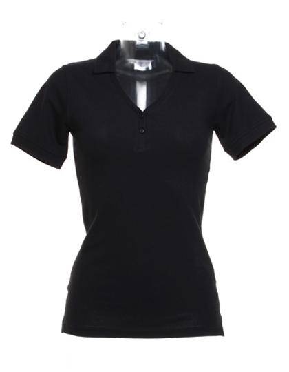 Epic Label Polos Kustom Kit Kk732 Regular Fit Sophia Comfortec V Neck Polo Shirt