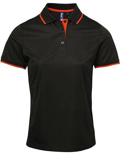 Epic Label Polos Premier Workwear Pr619 Ladies` Contrast Coolchecker Polo