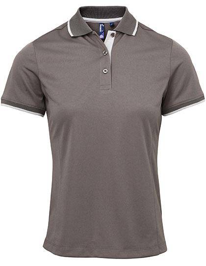 Epic Label Polos Premier Workwear Pr619 Ladies` Contrast Coolchecker Polo