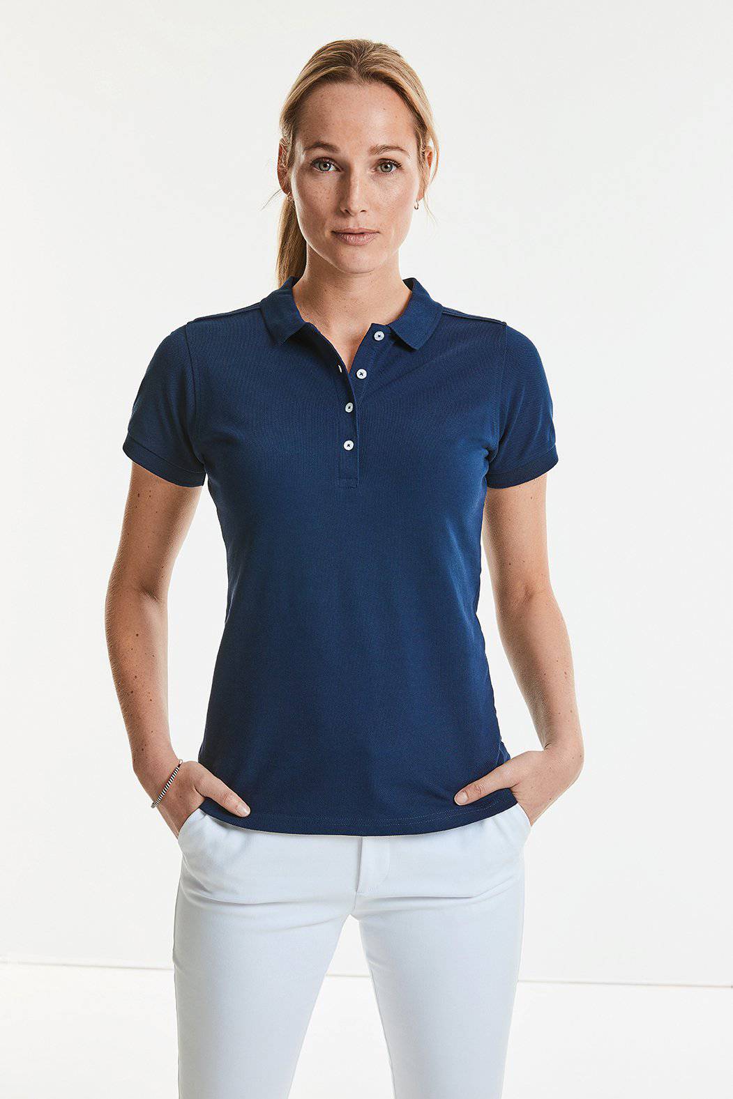 Epic Label Polos Russell R-566F-0 Polo Stretch Ajusté Femme