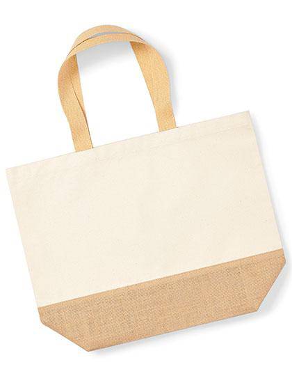 Epic Label Sacs Westford Mill WM452 Sac Fourre-Tout En Toile Avec Base En Jute XL 38x44x18