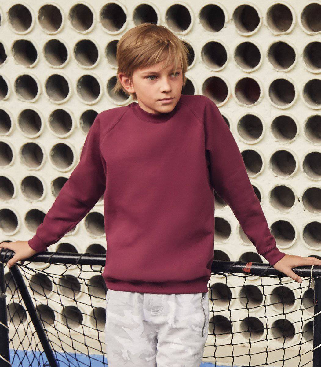 Epic Label Sweat Fruit Of The Loom 620390 Sweat Raglan Classique Enfant