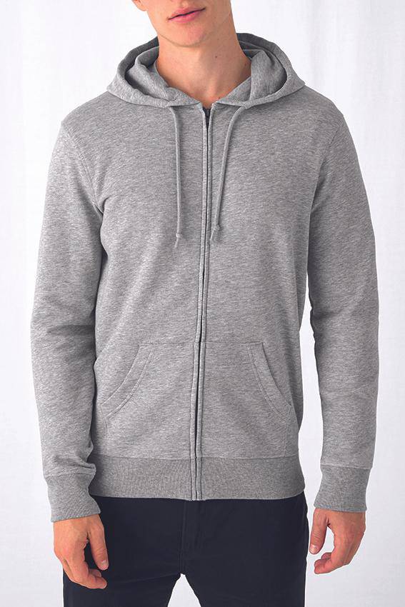 Epic Label Sweat-shirts B&C Wu35B Organic Zipped Hood Jacket