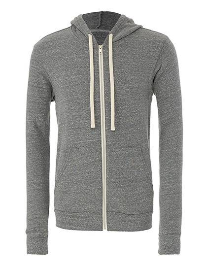 Epic Label Sweat-shirts Canvas 3909 Sweat À Capuche Zippé Mixte Triblend Sponge Fleece