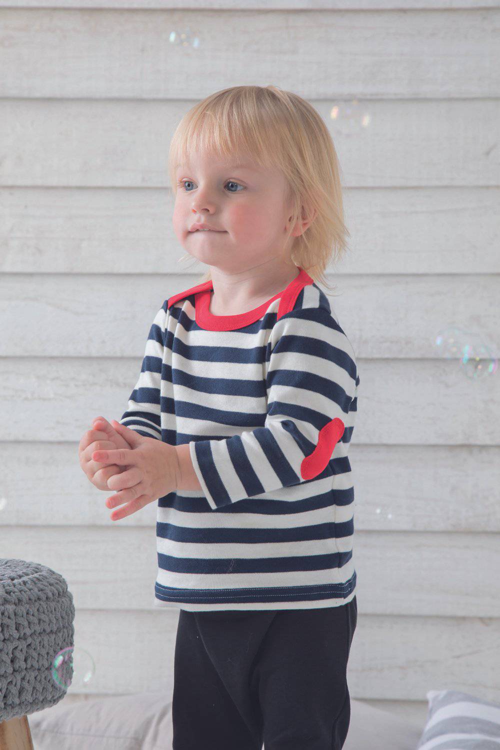 Epic Label T-shirts Bébé Stripy Long Sleeve T T-shirts & pantalons bébé Babybugz BZ38