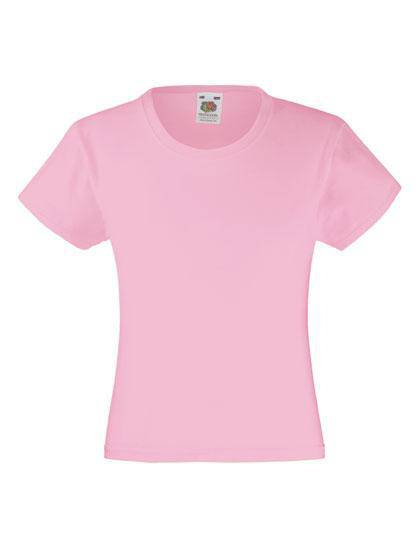 Epic Label T-shirts Fruit Of The Loom 610050 Filles Poids Valeur T