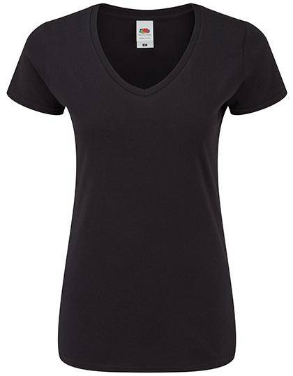 Epic Label T-shirts Fruit Of The Loom 614440 Col En V 150 Femme T